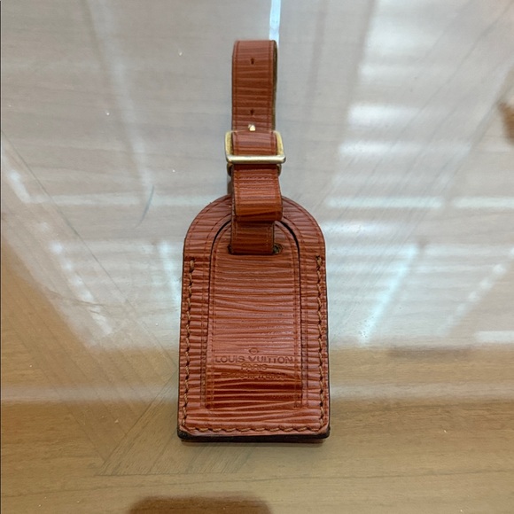 Louis Vuitton Tan Epi Leather Small Luggage Tag - Picture 1 of 3